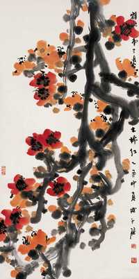 陈永锵 木棉 立轴